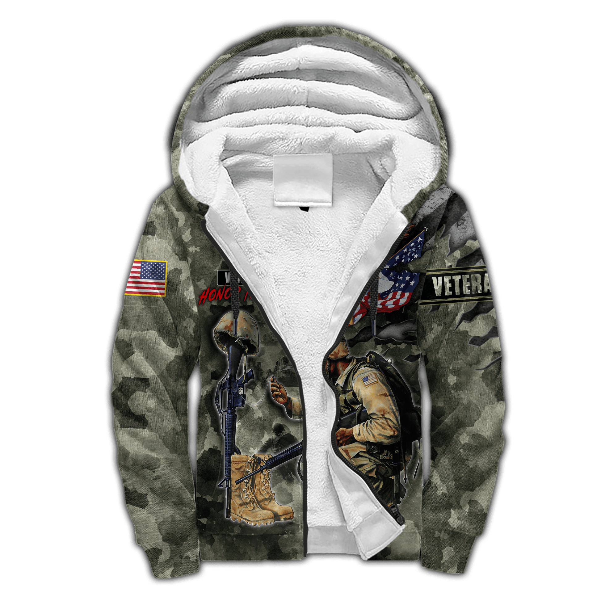 Honor The Fallen - Eagle U.S Veteran Unisex Shirts MON05082201-VET , Gifts for veterans