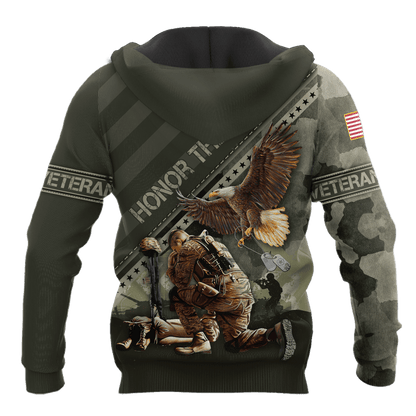 US Veteran - Eagle Honor The Fallen 3D All Over Printed Unisex Shirts MH08082202 - VET , Gifts for veterans