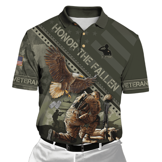 US Veteran - Eagle Honor The Fallen 3D All Over Printed Unisex Shirts MH08082202 - VET , Gifts for veterans