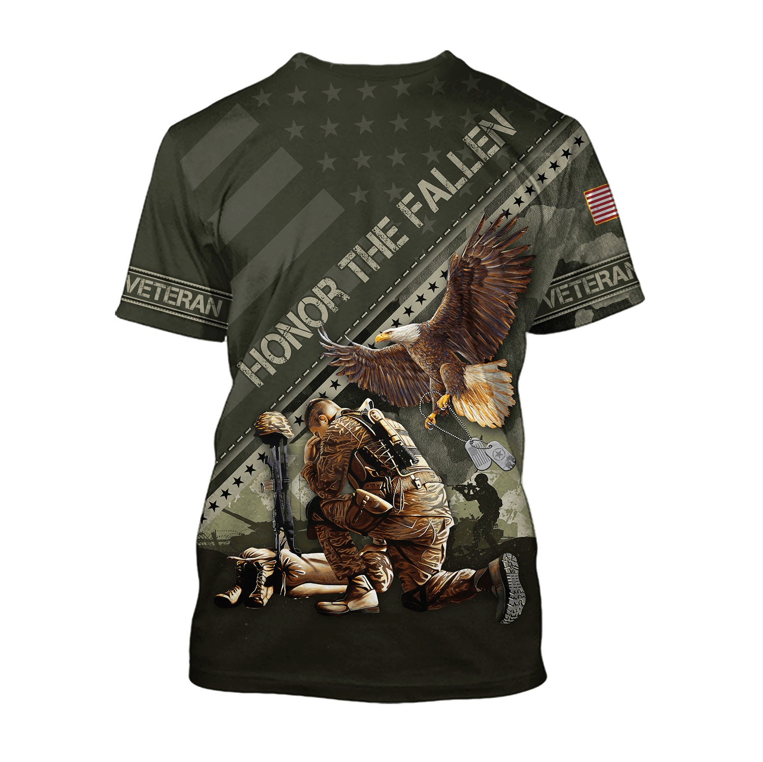 US Veteran - Eagle Honor The Fallen 3D All Over Printed Unisex Shirts MH08082202 - VET , Gifts for veterans