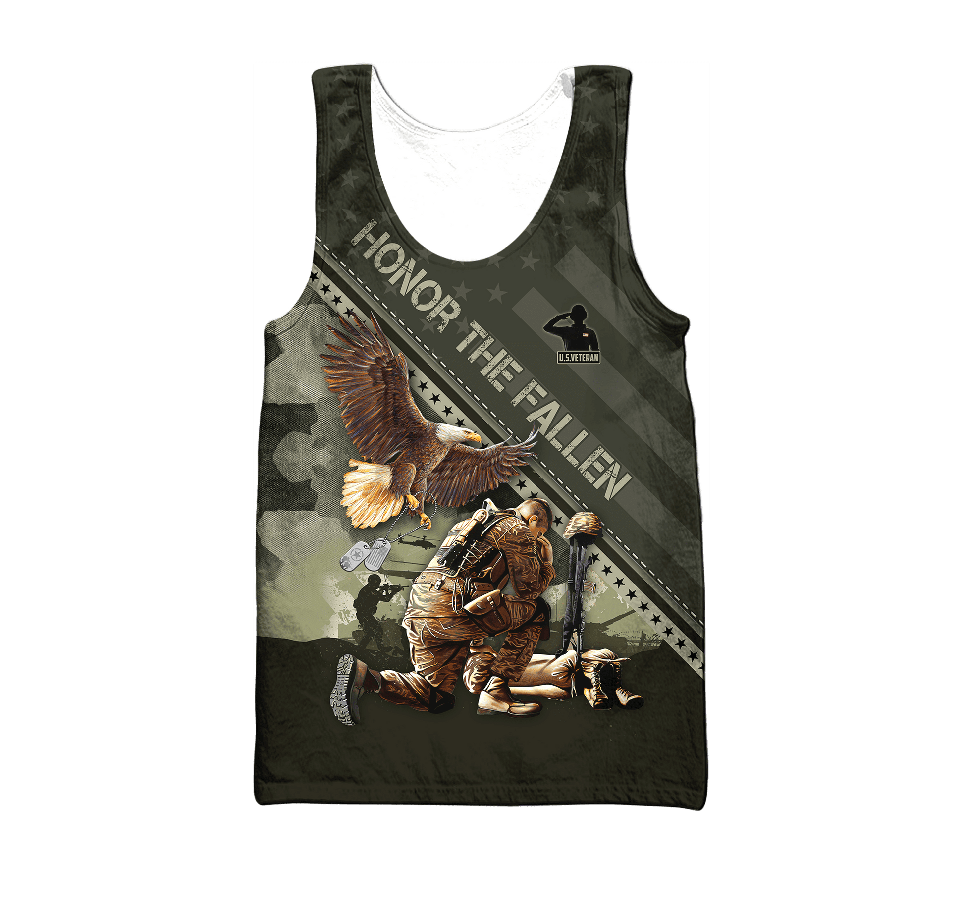 US Veteran - Eagle Honor The Fallen 3D All Over Printed Unisex Shirts MH08082202 - VET , Gifts for veterans