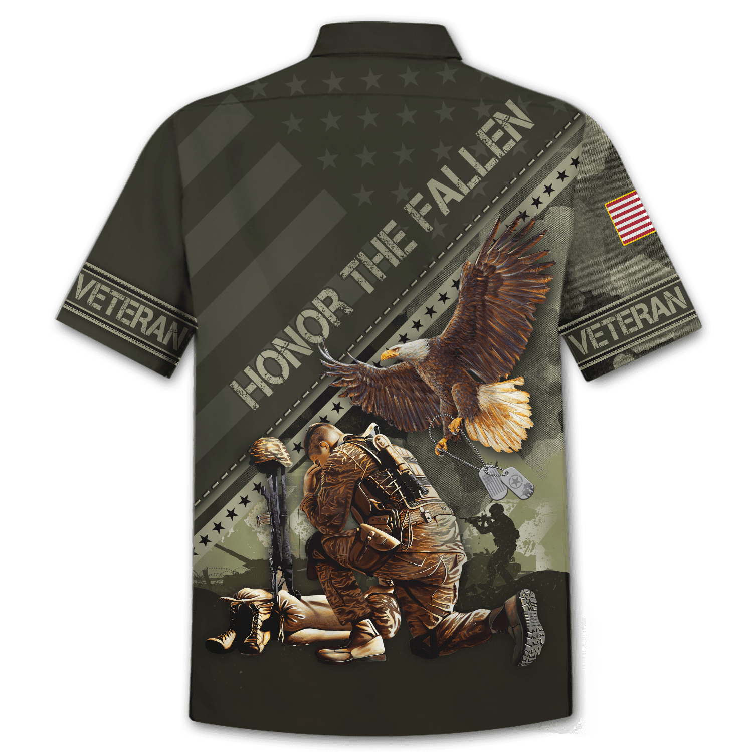 US Veteran - Eagle Honor The Fallen 3D All Over Printed Unisex Shirts MH08082202 - VET , Gifts for veterans