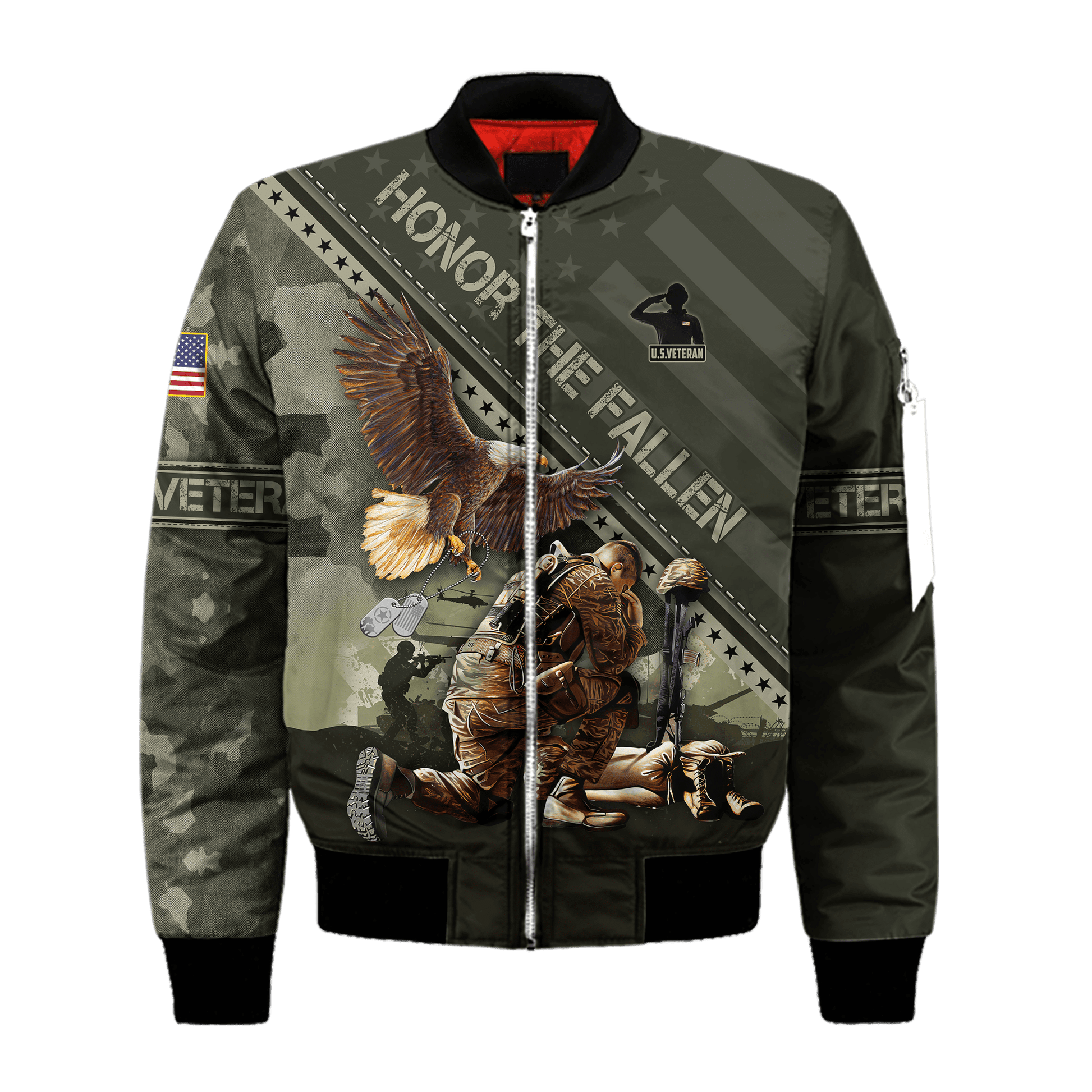 US Veteran - Eagle Honor The Fallen 3D All Over Printed Unisex Shirts MH08082202 - VET , Gifts for veterans