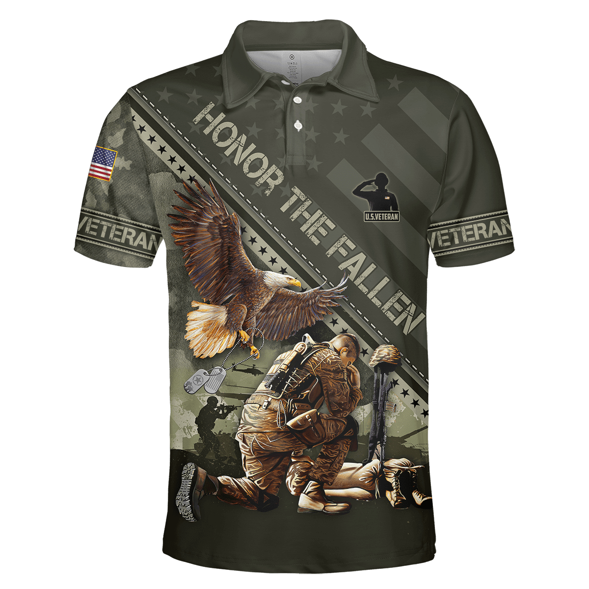 US Veteran - Eagle Honor The Fallen 3D All Over Printed Unisex Shirts MH08082202 - VET , Gifts for veterans