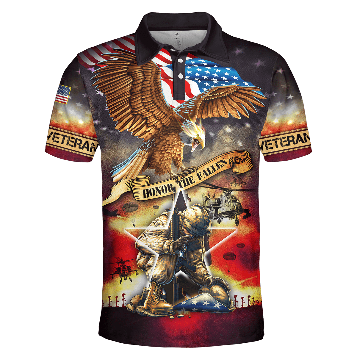 Honor The Fallen - Eagle U.S Veteran Unisex Shirts MH09082201 - VET , Gifts for veterans