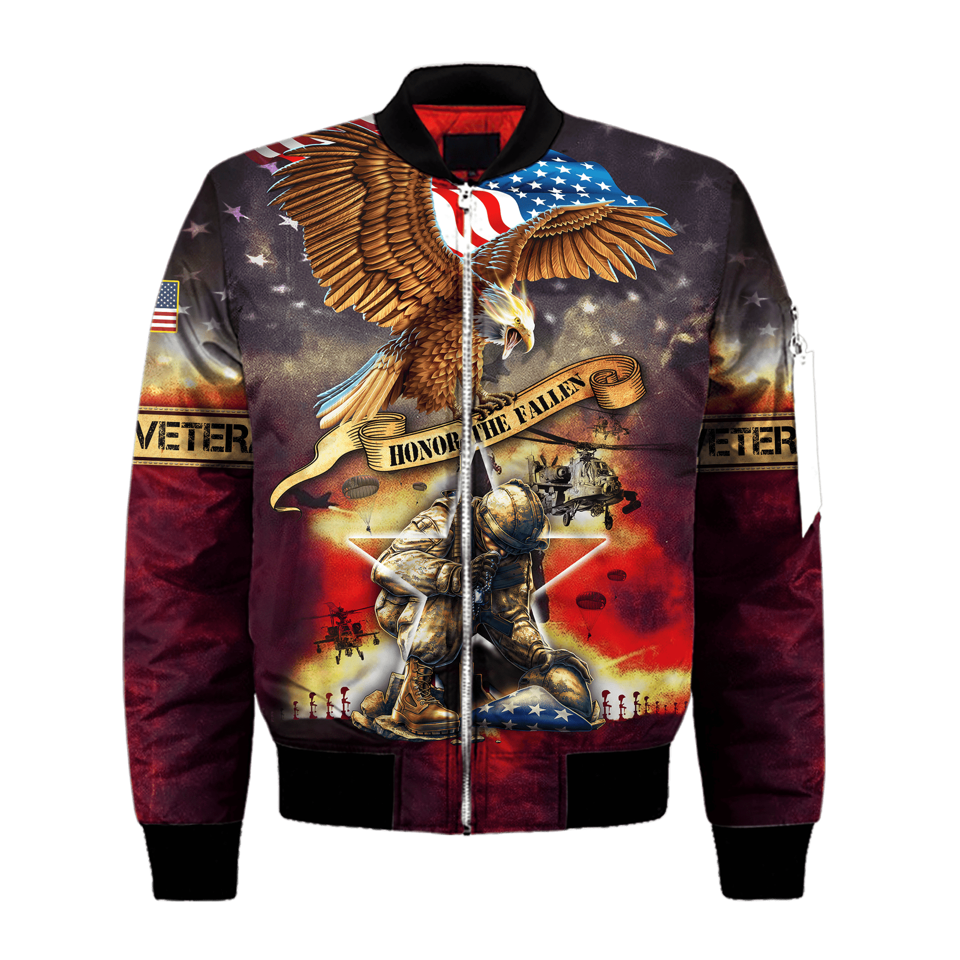 Honor The Fallen - Eagle U.S Veteran Unisex Shirts MH09082201 - VET , Gifts for veterans