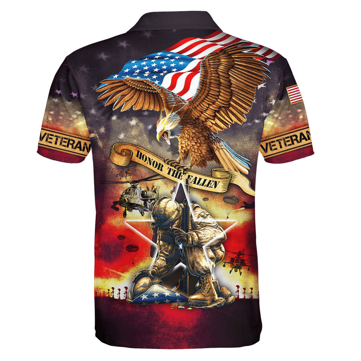 Honor The Fallen - Eagle U.S Veteran Unisex Shirts MH09082201 - VET , Gifts for veterans