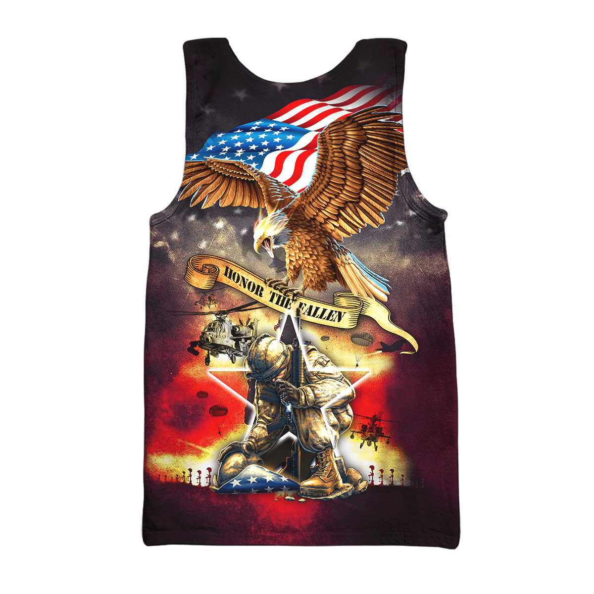 Honor The Fallen - Eagle U.S Veteran Unisex Shirts MH09082201 - VET , Gifts for veterans