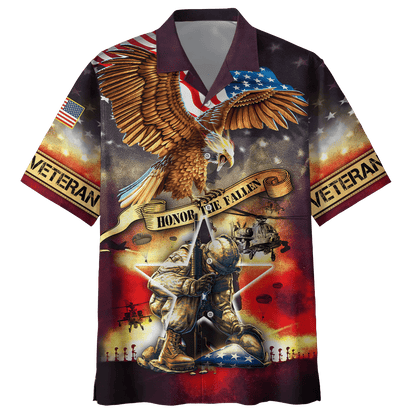 Honor The Fallen - Eagle U.S Veteran Unisex Shirts MH09082201 - VET , Gifts for veterans