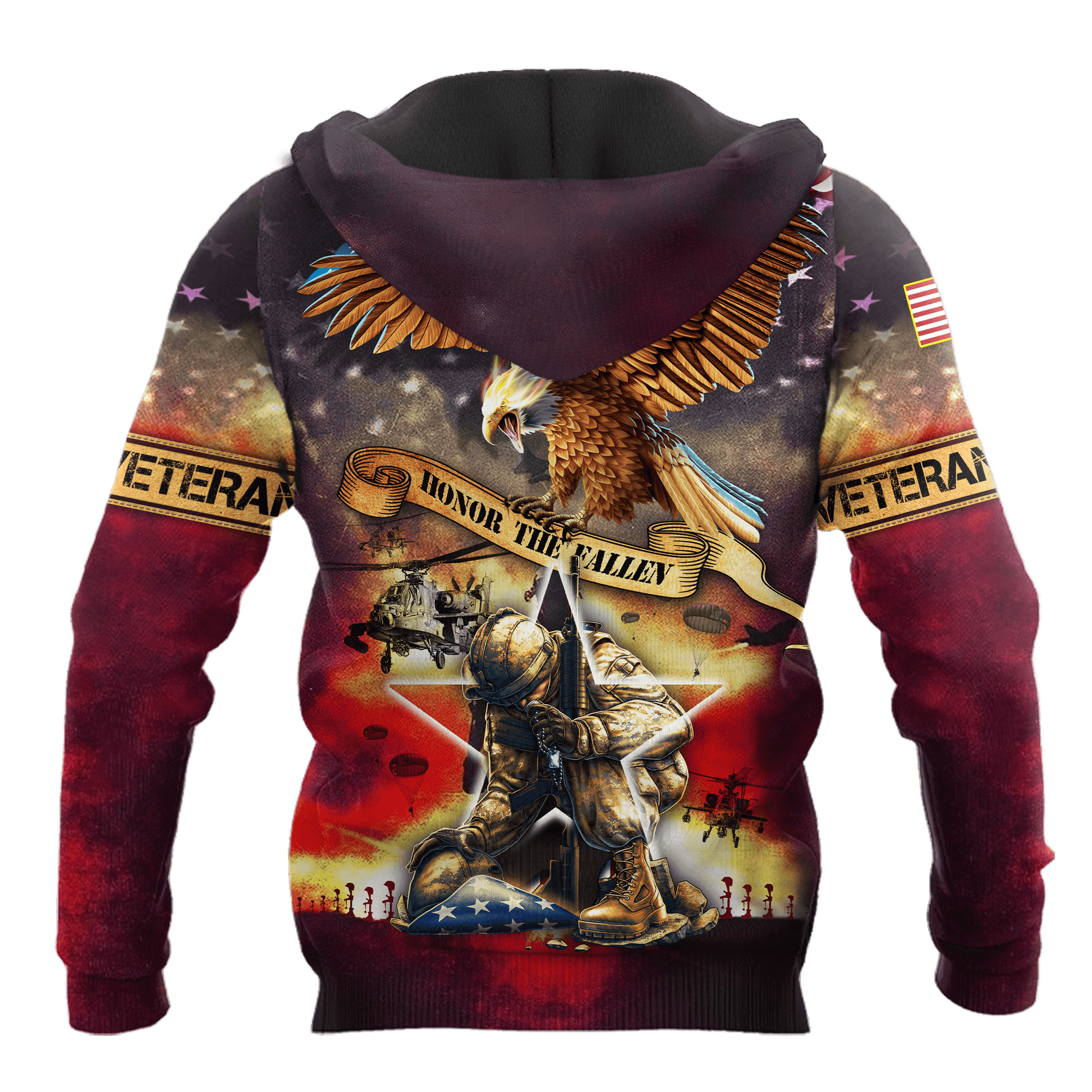 Honor The Fallen - Eagle U.S Veteran Unisex Shirts MH09082201 - VET , Gifts for veterans
