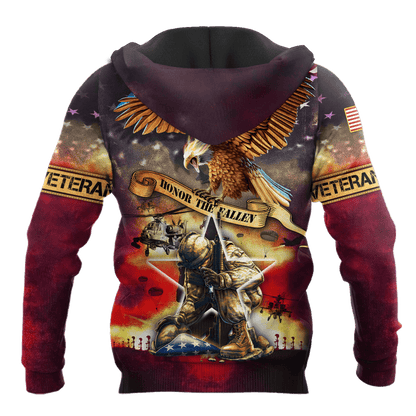 Honor The Fallen - Eagle U.S Veteran Unisex Shirts MH09082201 - VET , Gifts for veterans