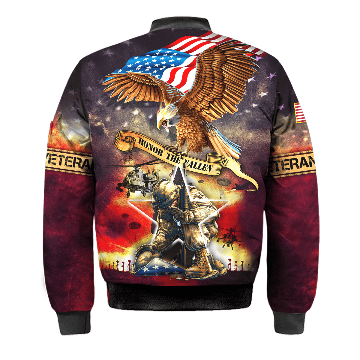 Honor The Fallen - Eagle U.S Veteran Unisex Shirts MH09082201 - VET , Gifts for veterans