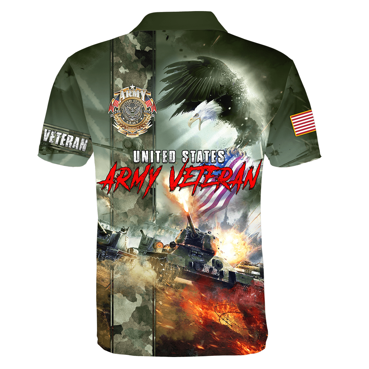 U.S Army Veteran Eagle Unisex Shirts MON08082202-AM , Gifts for veterans