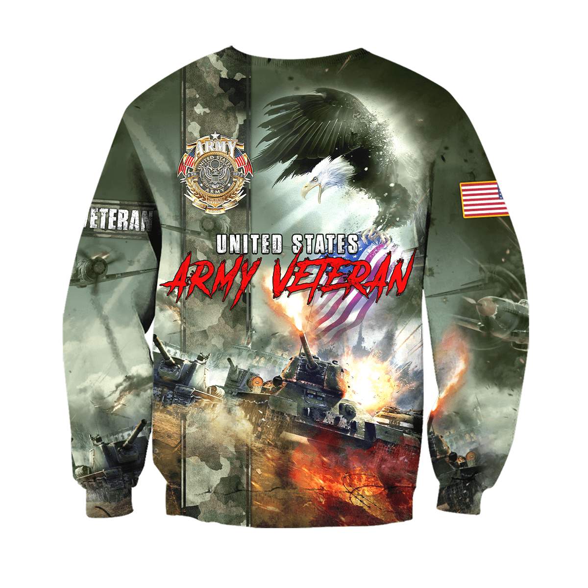 U.S Army Veteran Eagle Unisex Shirts MON08082202-AM , Gifts for veterans