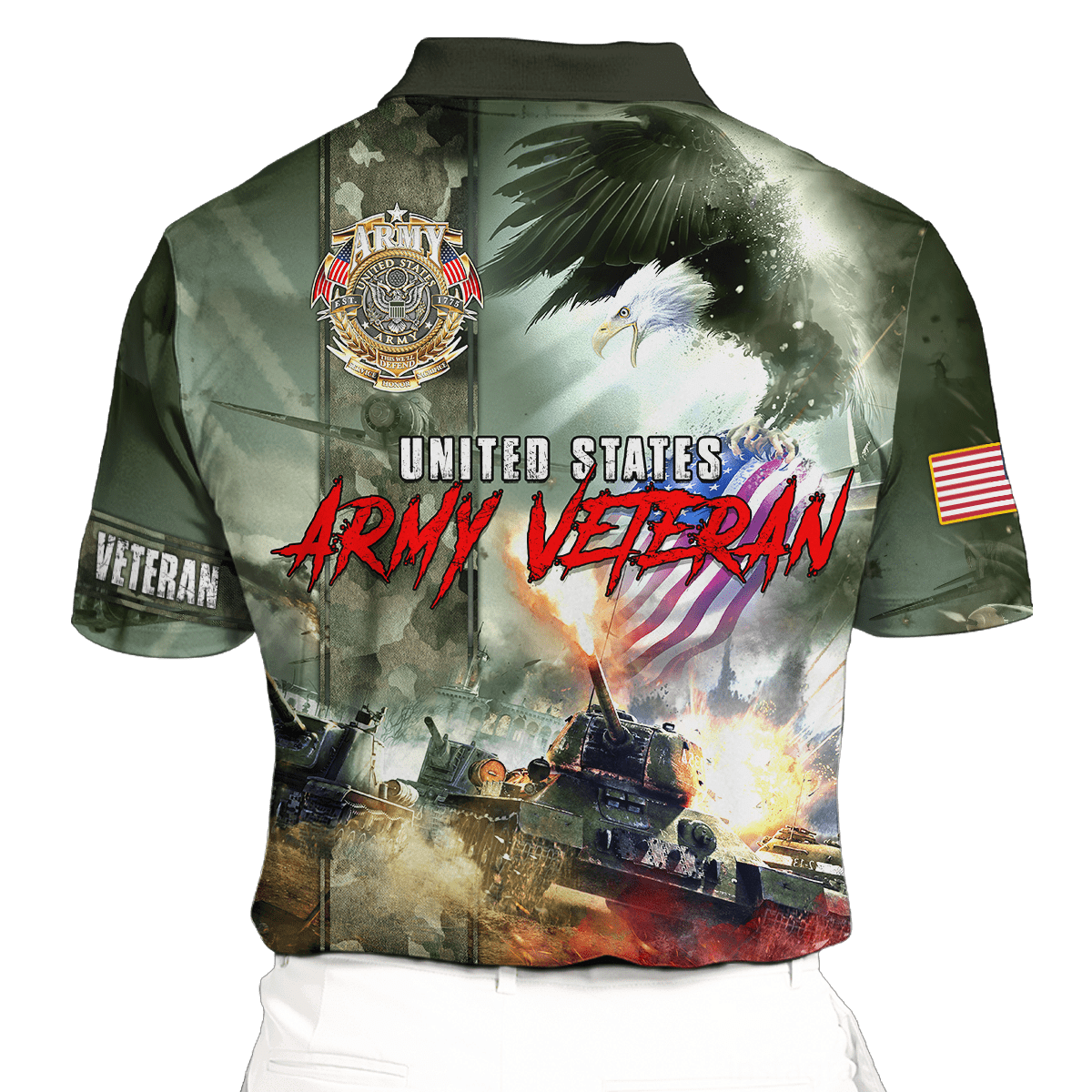 U.S Army Veteran Eagle Unisex Shirts MON08082202-AM , Gifts for veterans