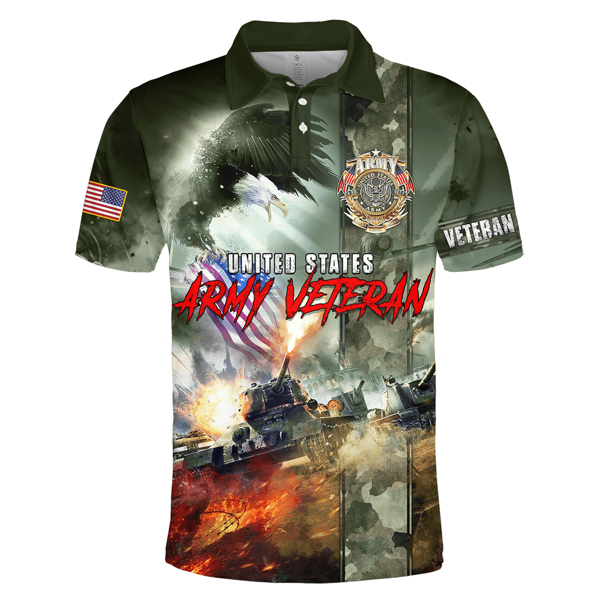 U.S Army Veteran Eagle Unisex Shirts MON08082202-AM , Gifts for veterans
