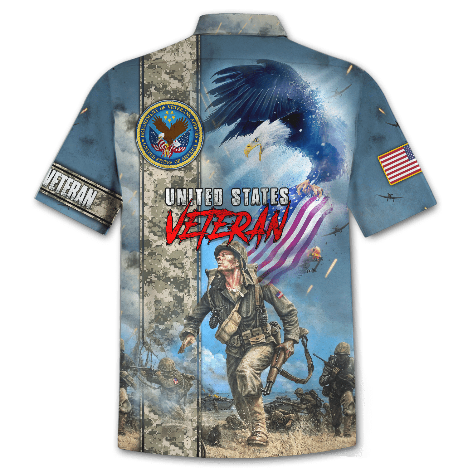 Apparel VETERAN POLO SHIRT - MON08082203-VET , Gifts for veterans