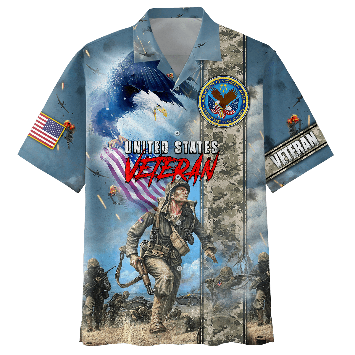 Apparel VETERAN POLO SHIRT - MON08082203-VET , Gifts for veterans