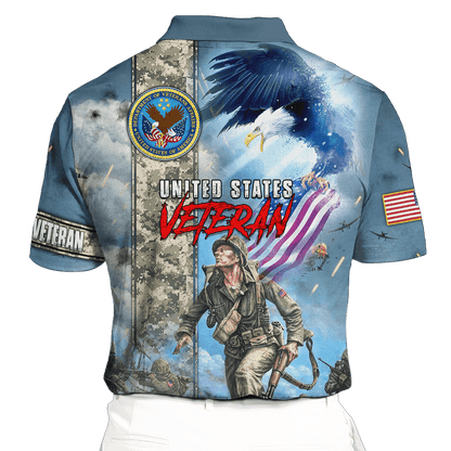 Apparel VETERAN POLO SHIRT - MON08082203-VET , Gifts for veterans