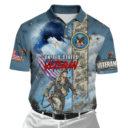 Apparel VETERAN POLO SHIRT - MON08082203-VET , Gifts for veterans