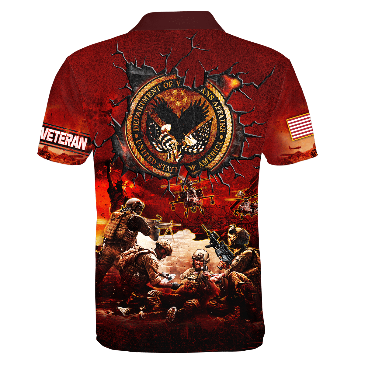U.S Veterans Unisex Hawaiia Shirts MON09082201-VET , Gifts for veterans