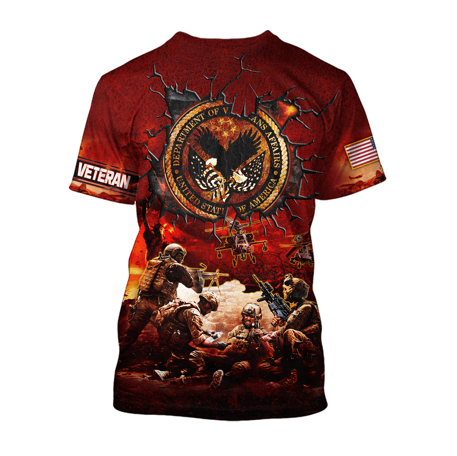 U.S Veterans Unisex Hawaiia Shirts MON09082201-VET , Gifts for veterans