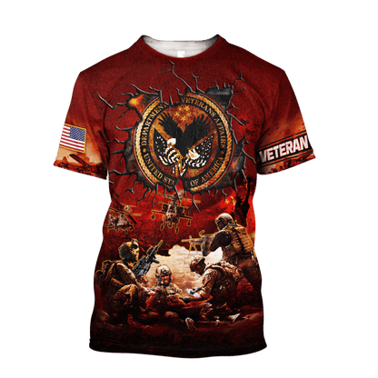 U.S Veterans Unisex Hawaiia Shirts MON09082201-VET , Gifts for veterans