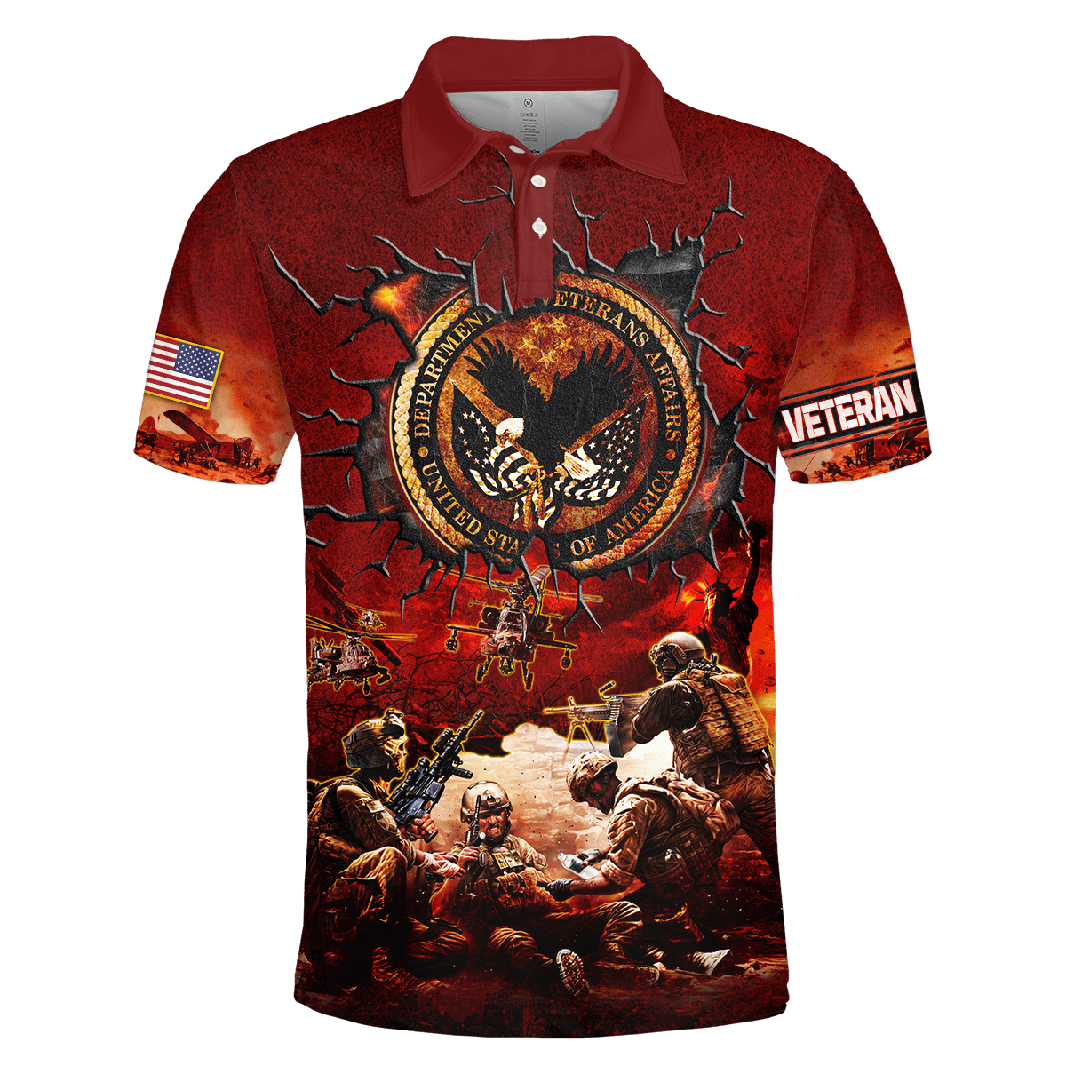 U.S Veterans Unisex Hawaiia Shirts MON09082201-VET , Gifts for veterans