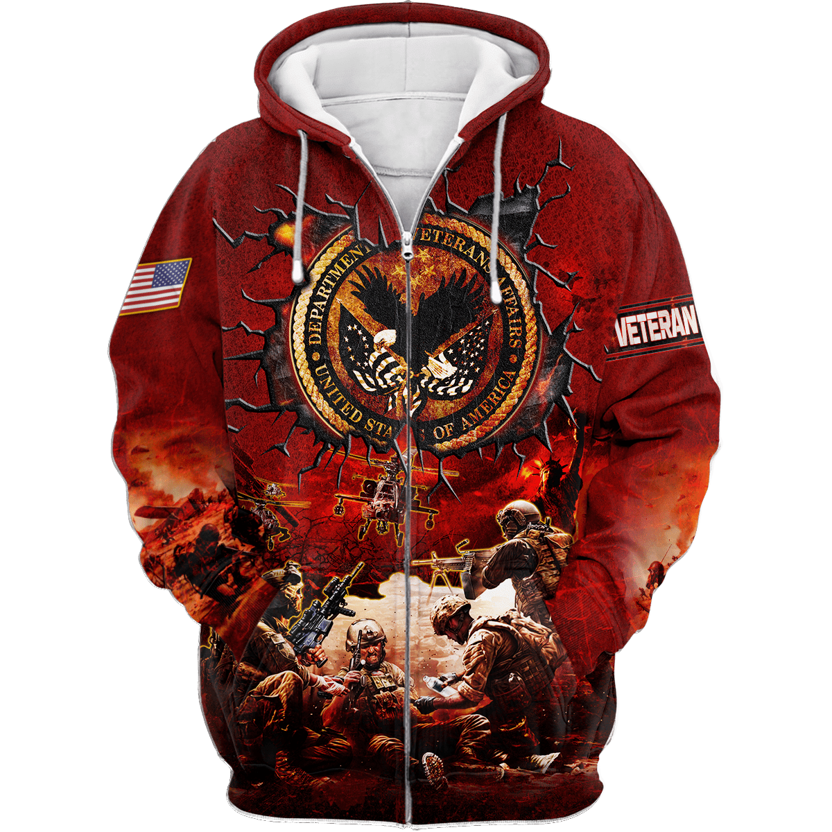 U.S Veterans Unisex Hawaiia Shirts MON09082201-VET , Gifts for veterans