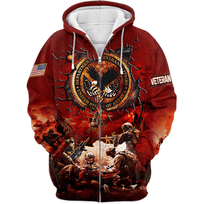 U.S Veterans Unisex Hawaiia Shirts MON09082201-VET , Gifts for veterans