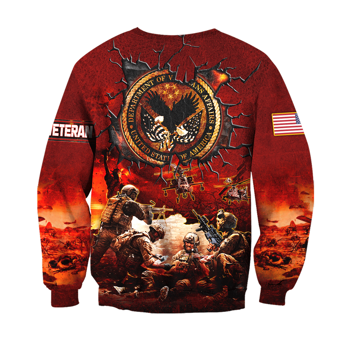 U.S Veterans Unisex Hawaiia Shirts MON09082201-VET , Gifts for veterans