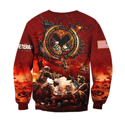 U.S Veterans Unisex Hawaiia Shirts MON09082201-VET , Gifts for veterans