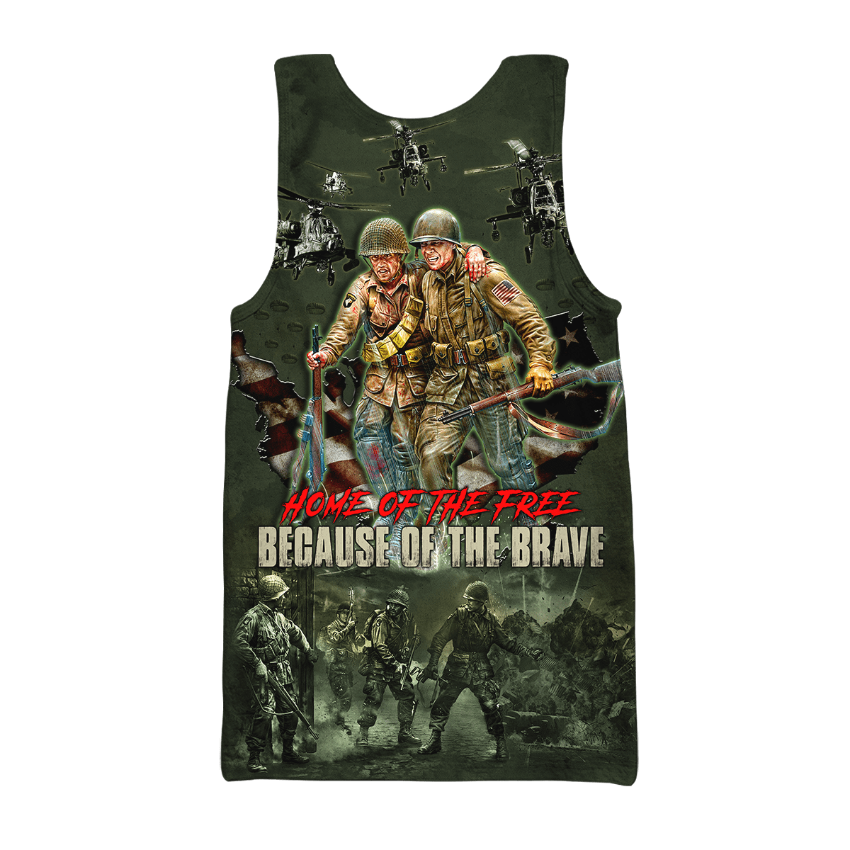 US Veteran - Home Of The Free Because Of The Brave Unisex Shirts MON10082201-VET , Gifts for veterans