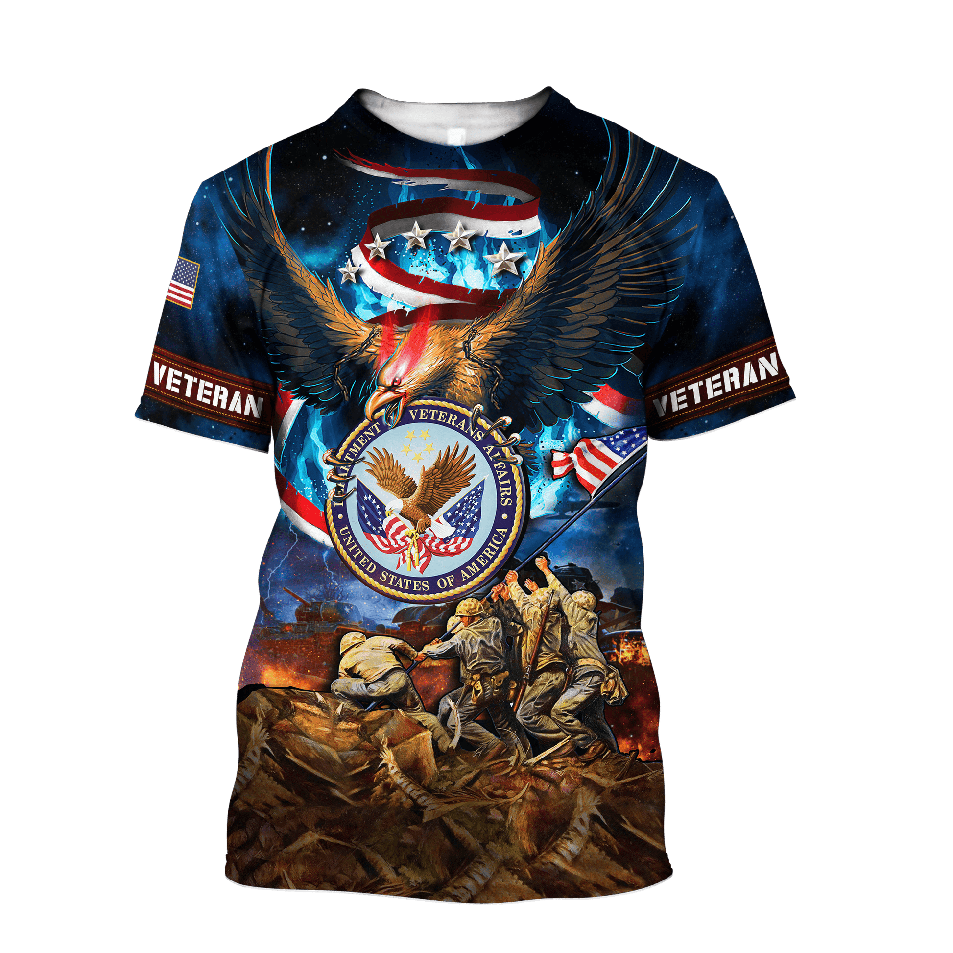 US Veteran - Eagle Honor The Fallen 3D All Over Printed Unisex Shirts MH10082202 - VET , Gifts for veterans
