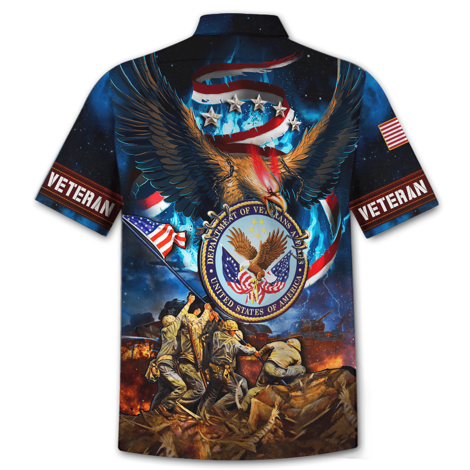 US Veteran - Eagle Honor The Fallen 3D All Over Printed Unisex Shirts MH10082202 - VET , Gifts for veterans