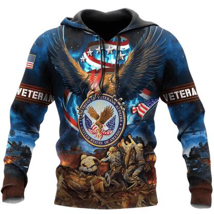 US Veteran - Eagle Honor The Fallen 3D All Over Printed Unisex Shirts MH10082202 - VET , Gifts for veterans