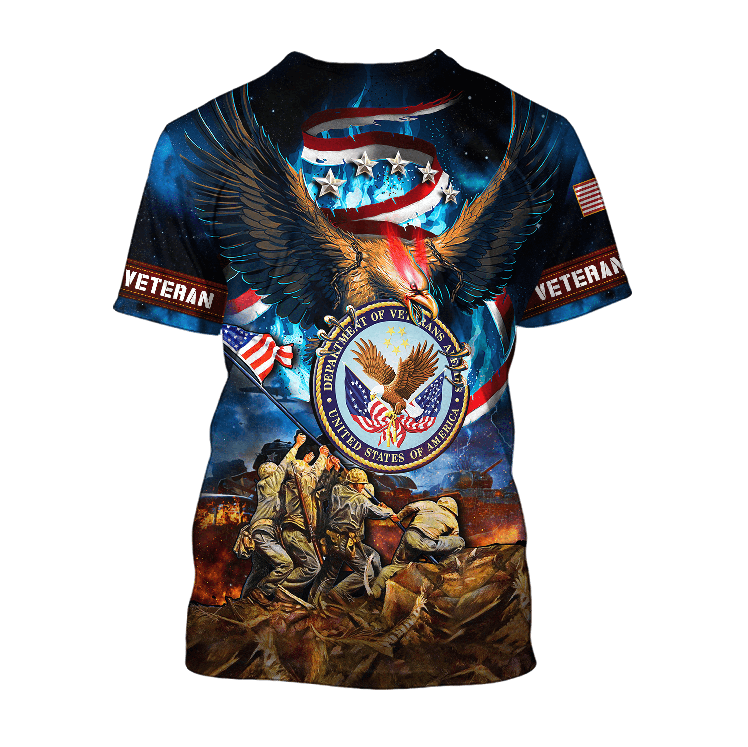 US Veteran - Eagle Honor The Fallen 3D All Over Printed Unisex Shirts MH10082202 - VET , Gifts for veterans