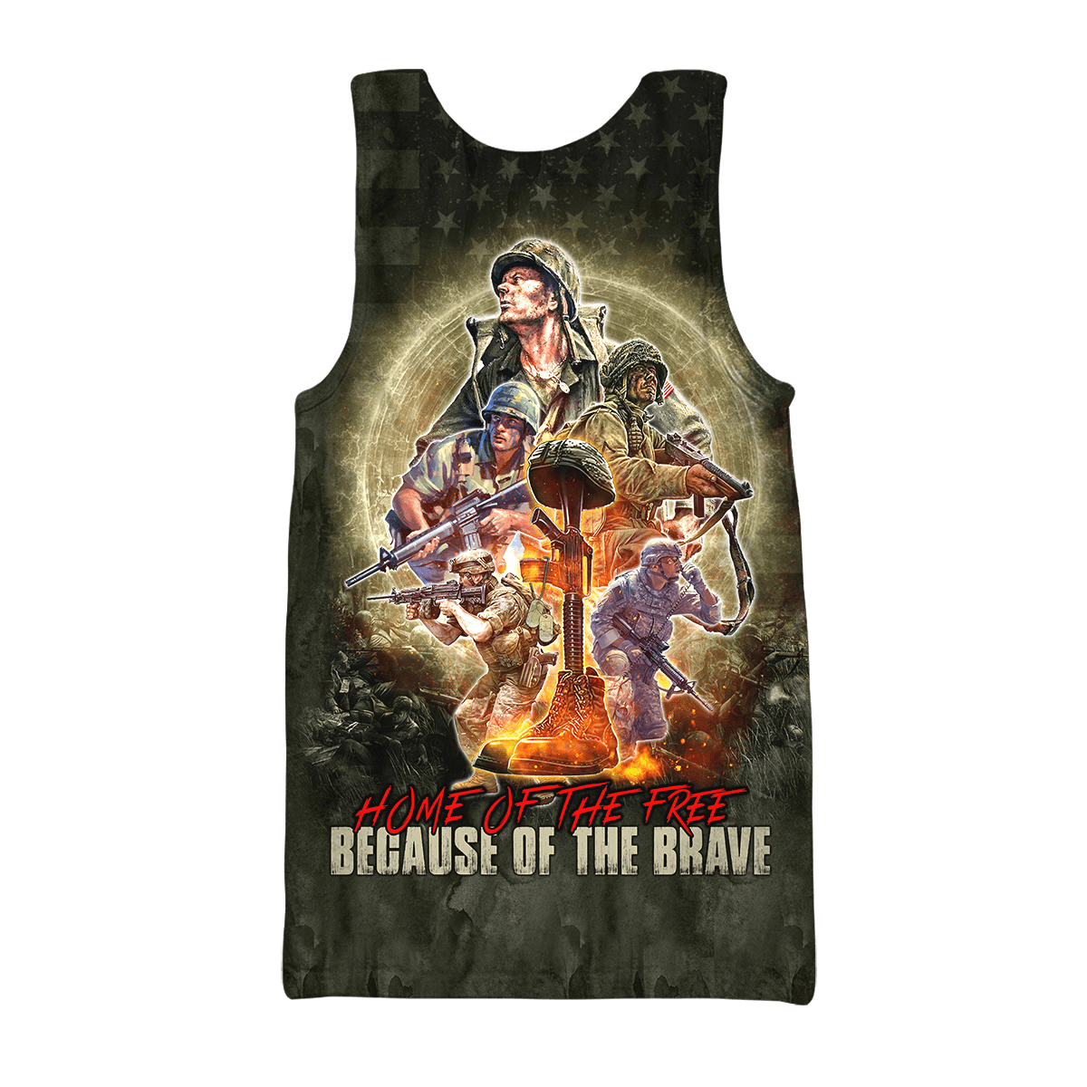US Veteran - Home Of The Free Because Of The Brave Unisex Shirts MON11082201-VET , Gifts for veterans