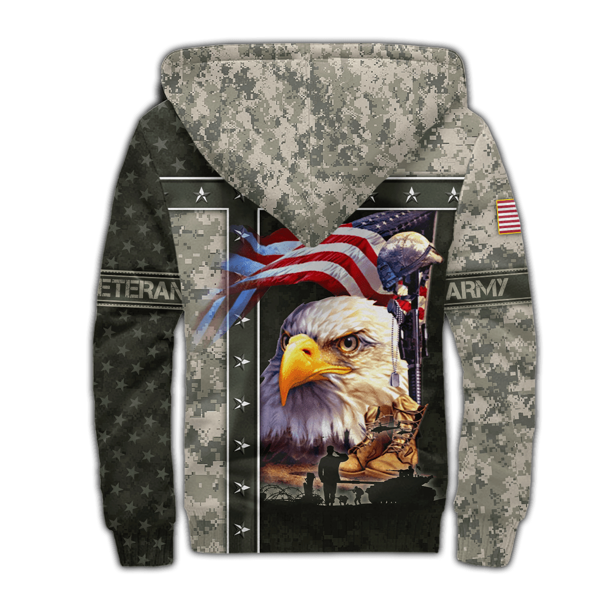 Eagle U.S Army 3D All Over Printed Unisex Shirts MH12082201 - AM , Gifts for veterans