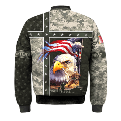 Eagle U.S Army 3D All Over Printed Unisex Shirts MH12082201 - AM , Gifts for veterans