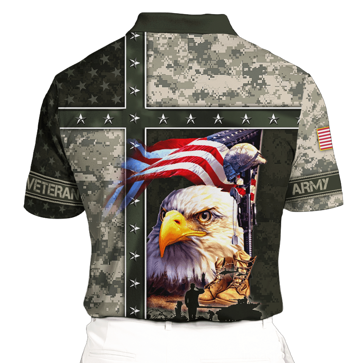 Eagle U.S Army 3D All Over Printed Unisex Shirts MH12082201 - AM , Gifts for veterans