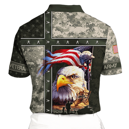 Eagle U.S Army 3D All Over Printed Unisex Shirts MH12082201 - AM , Gifts for veterans