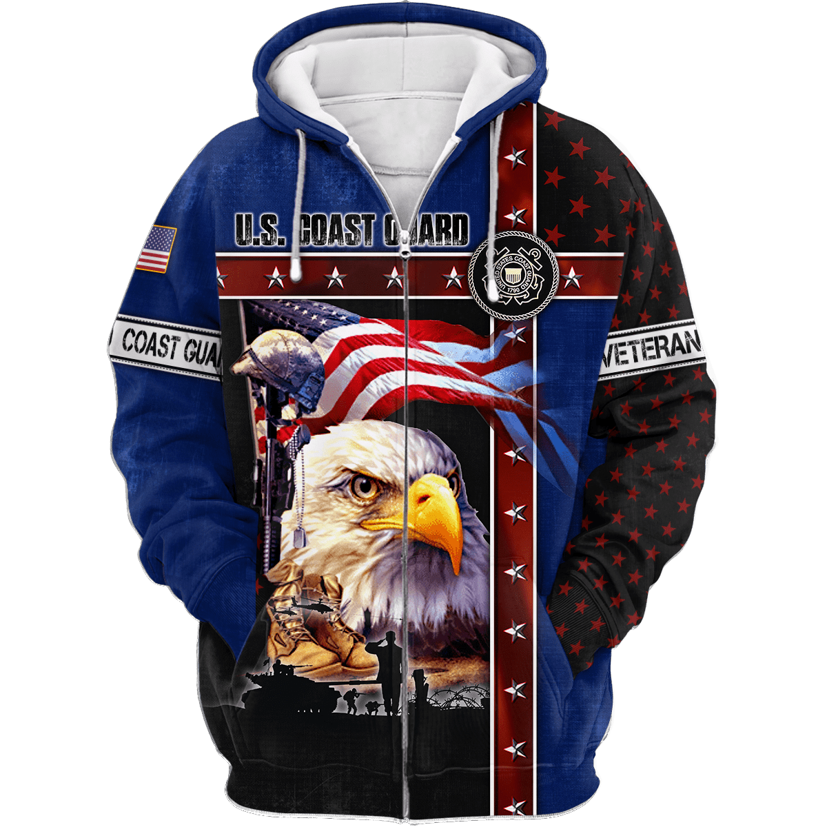 Eagle US Coast Guard 3D All Over Printed Unisex Shirts MH12082201 - CG , Gifts for veterans