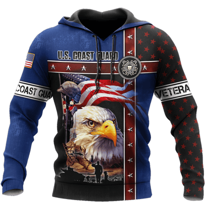 Eagle US Coast Guard 3D All Over Printed Unisex Shirts MH12082201 - CG , Gifts for veterans