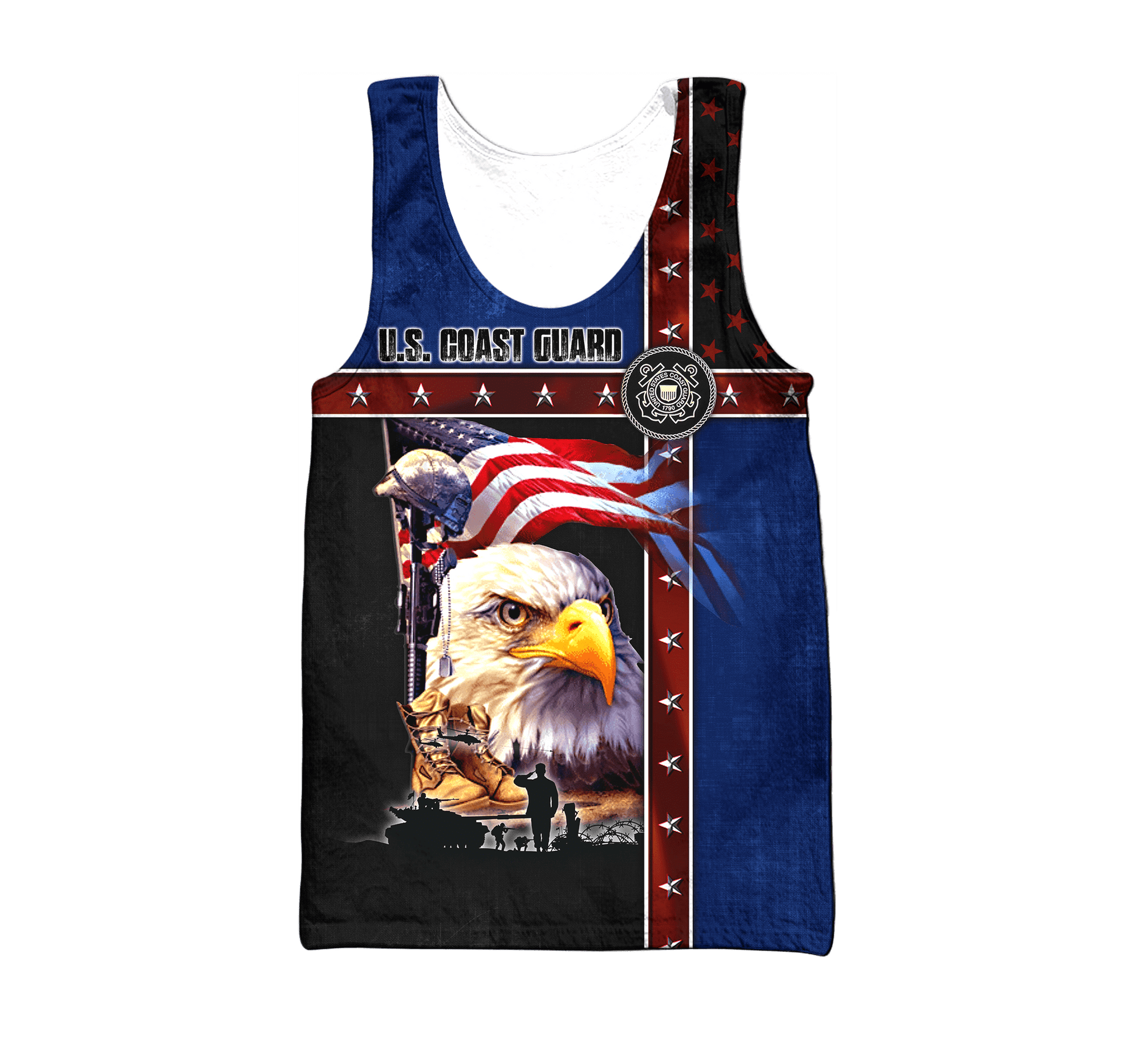 Eagle US Coast Guard 3D All Over Printed Unisex Shirts MH12082201 - CG , Gifts for veterans