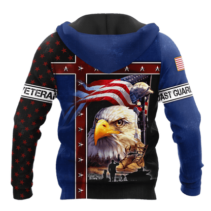 Eagle US Coast Guard 3D All Over Printed Unisex Shirts MH12082201 - CG , Gifts for veterans