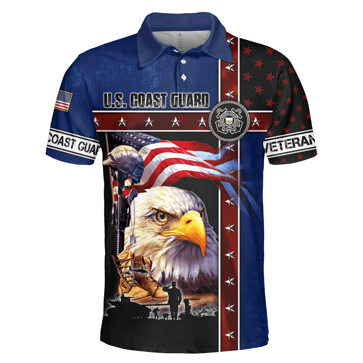 Eagle US Coast Guard 3D All Over Printed Unisex Shirts MH12082201 - CG , Gifts for veterans