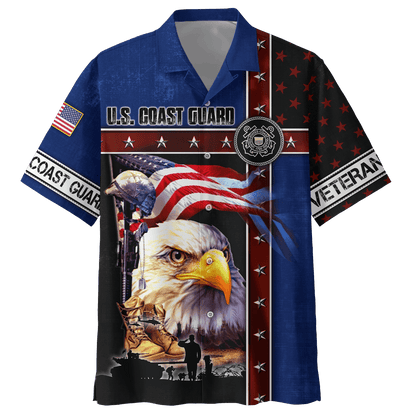 Eagle US Coast Guard 3D All Over Printed Unisex Shirts MH12082201 - CG , Gifts for veterans