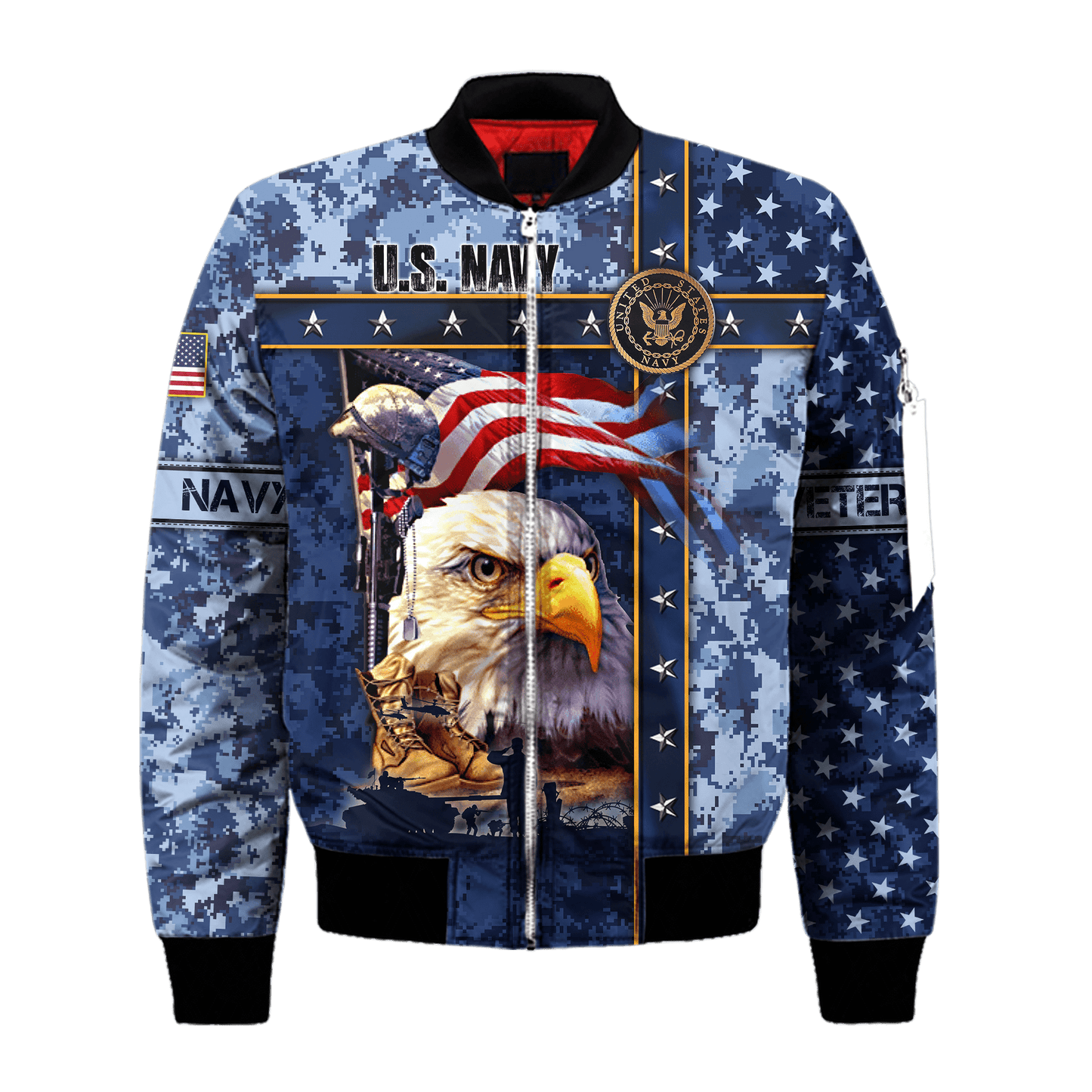 Eagle US Navy 3D All Over Printed Unisex Shirts MH12082202 - NA , Gifts for veterans