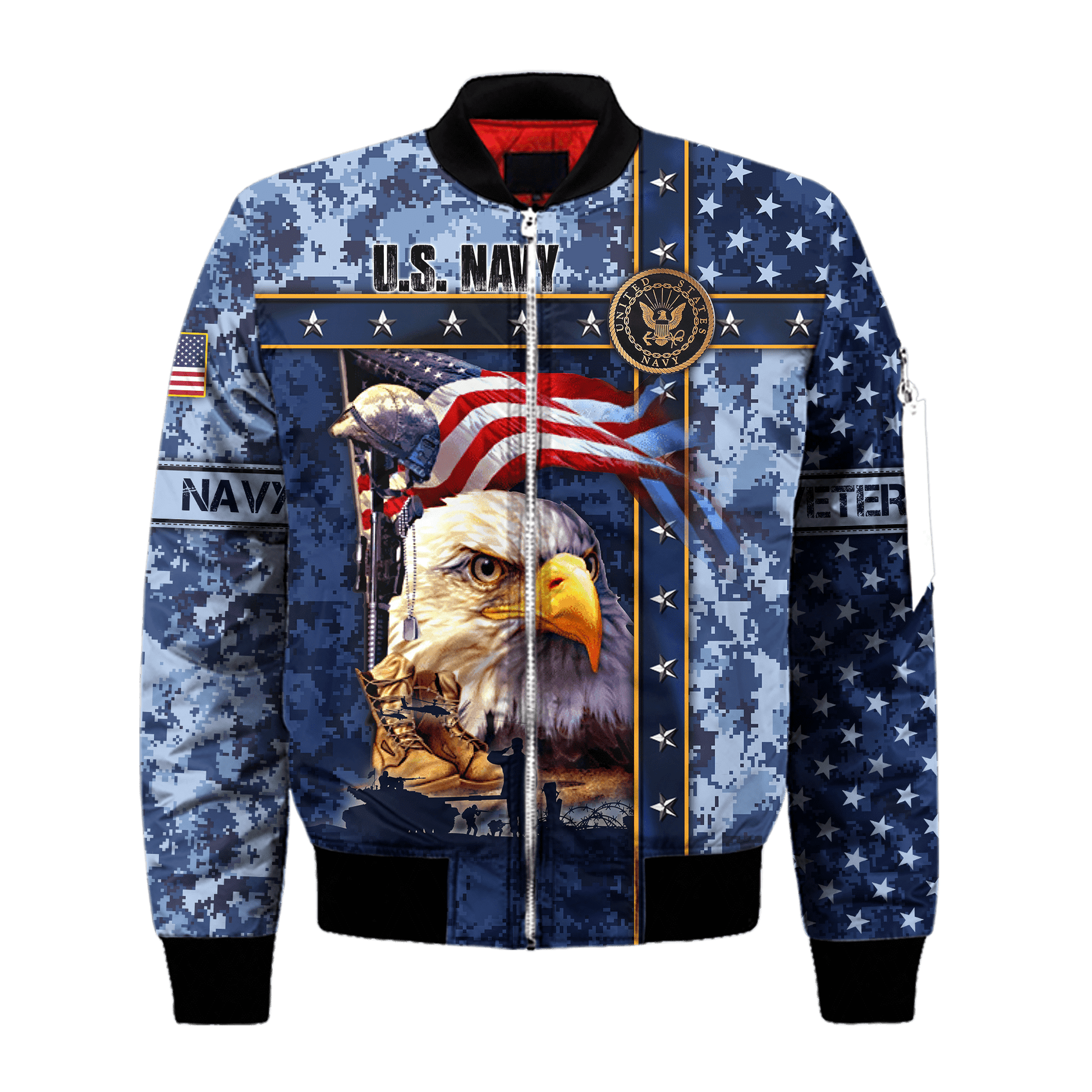 Eagle US Navy 3D All Over Printed Unisex Shirts MH12082202 - NA , Gifts for veterans